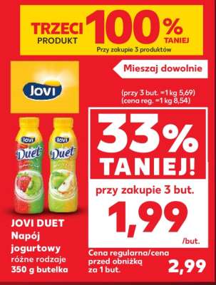 JOVI DUET Napój jogurtowy różne rodzaje 350 g butelka