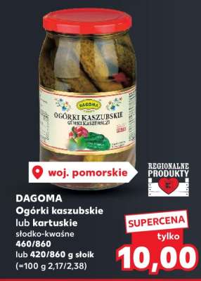 DAGOMA Ogórki kaszubskie lub kartuskie