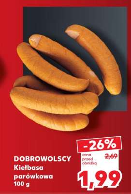 DOBROWOLSCY Kiełbasa parówkowa 100 g