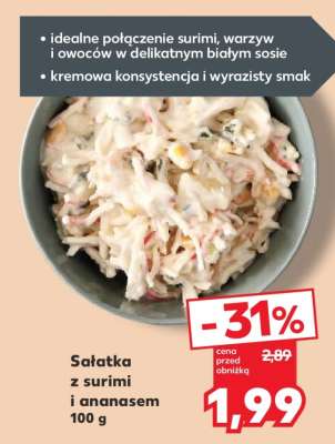 Sałatka z surimi i ananasem 100 g