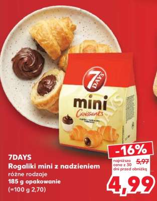 7DAYS Rogaliki mini z nadzieniem