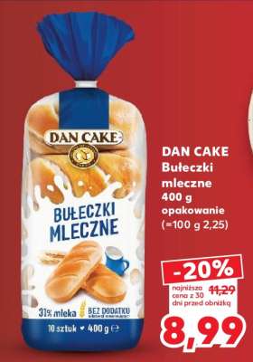 DAN CAKE Bułeczki mleczne 400 g opakowanie