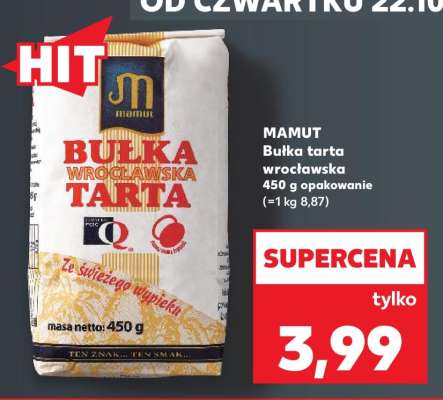 MAMUT Bułka tarta wrocławska 450 g opakowanie