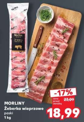 MORLINY Żeberka wieprzowe paski 1 kg