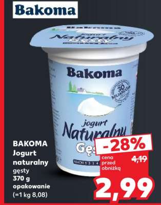 BAKOMA Jogurt naturalny gęsty