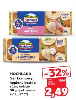 HOCHLAND Ser kremowy topiony kostka