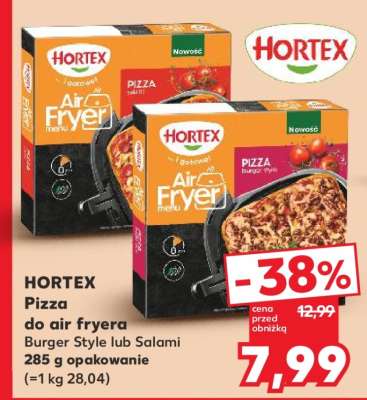 HORTEX Pizza do air fryera Burger Style lub Salami