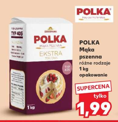 POLKA Mąka pszenna różne rodzaje 1 kg opakowanie
