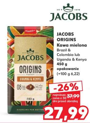 JACOBS ORIGINS Kawa mielona