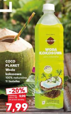 COCO PLANET Woda kokosowa 100% naturalna 1 l butelka