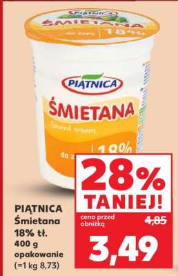 PIĄTNICA Śmietana 18% tł.