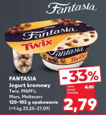 FANTASIA Jogurt kremowy Twix, M&M’s, Mars, Maltesers