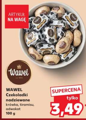 WAWEL Czekoladki nadziewane krówka, tiramisu, adwokat 100 g