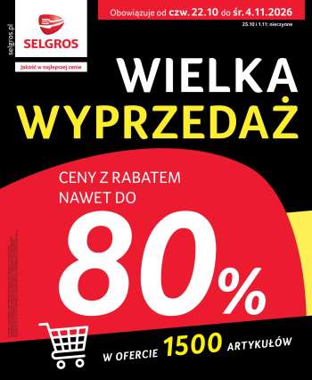 Gazetka Selgros - 22.10.2026 - 4.11.2026.