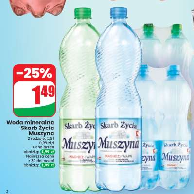 Woda mineralna Skarb Życia Muszyna