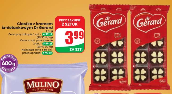 Ciastka z kremem śmietankowym Dr Gerard