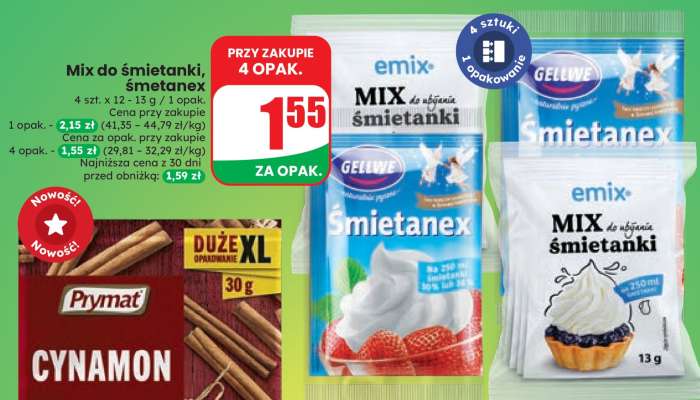 Mix do śmietanki, śmietanex