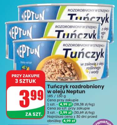 Tuńczyk rozdrobniony w oleju Neptun