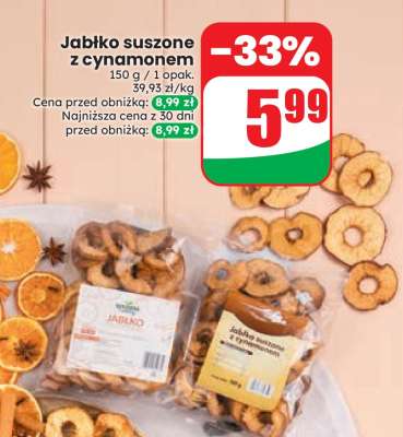 Jabłko suszone z cynamonem