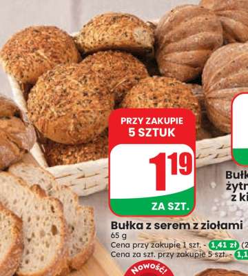 Bułka z serem z ziołami