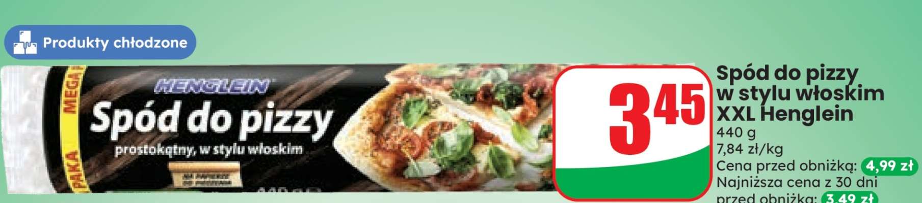 Spód do pizzy w stylu włoskim XXL Henglein