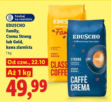EDUSCHO Family, Crema Strong lub Gold, kawa ziarnista