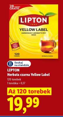 LIPTON Herbata czarna Yellow Label