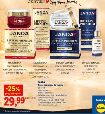 JANDA Krem lub serum do twarzy
