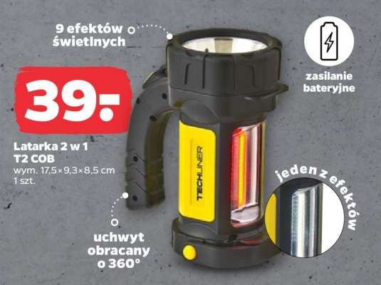 Latarka 2 w 1 T2 COB