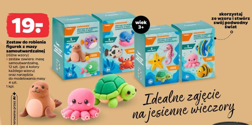 Zestaw do robienia figurek z masy samoutwardzalnej
