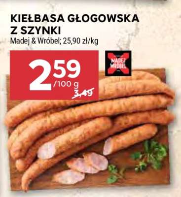 Kiełbasa głogowska z szynki