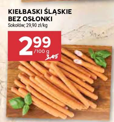 Kiełbaski śląskie bez osłonki