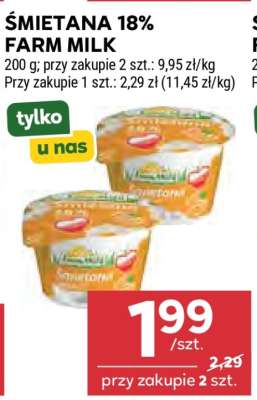 ŚMIETANA 18% FARM MILK