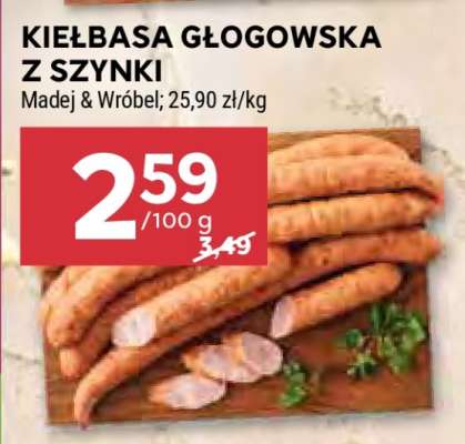 Kiełbasa głogowska z szynki