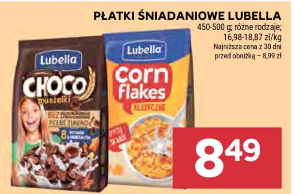 Płatki śniadaniowe LUBELLA