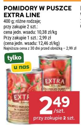 Pomidory w puszce Extra Line