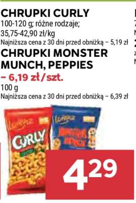 CHRUPKI MONSTER MUNCH, PEPPIES
