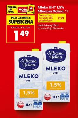 Mleko UHT 1,5% Mleczna Dolina, 1l