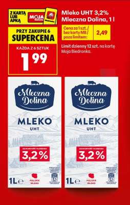 Mleko UHT 3,2% Mleczna Dolina, 1 l