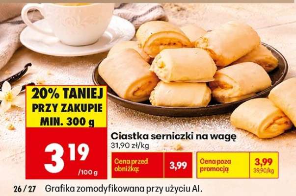 Ciastka serniczki na wagę