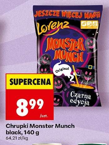 Chrupki Monster Munch black, 140 g