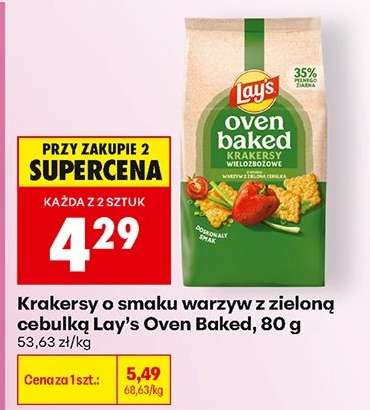 Krakersy o smaku warzyw z zieloną cebulką Lay’s Oven Baked, 80 g