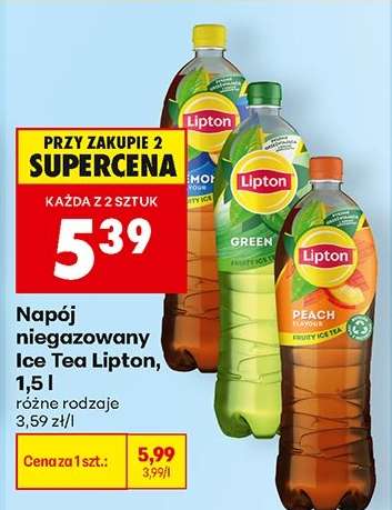 Napój niegazowany Ice Tea Lipton, 1,5 l