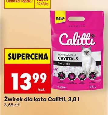 Żwirek dla kota Calitti, 3,8 l