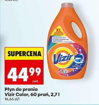 Płyn do prania Vizir Color, 60 prań, 2,7 l