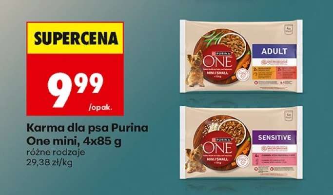 Karma dla psa Purina One mini, 4x85 g