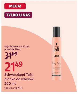 Schwarzkopf Taft, pianka do włosów, 200 ml