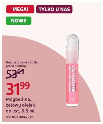 Maybelline, żelowy olejek do ust, 6,6 ml