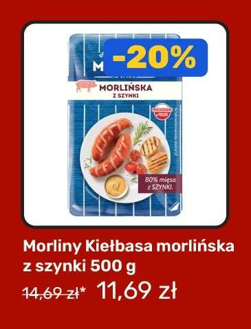 MORLINY Kiełbasa morlińska z szynki 500 g
