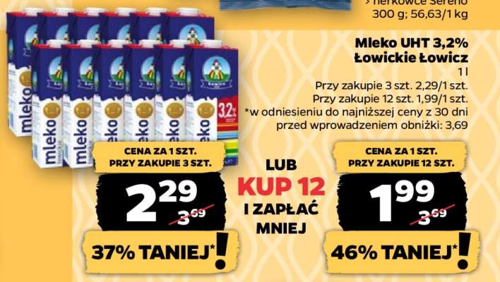 Mleko UHT 3,2% Łowickie Łowicz